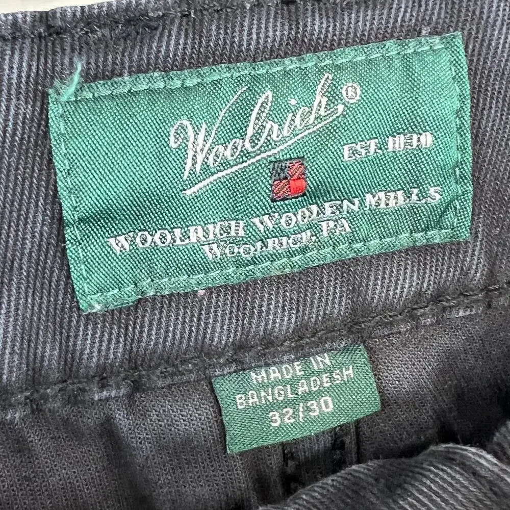 Woolrich Men's 32 x 30 Straight Fit Stretch Twill 5 Pocket Utility Canvas Pants